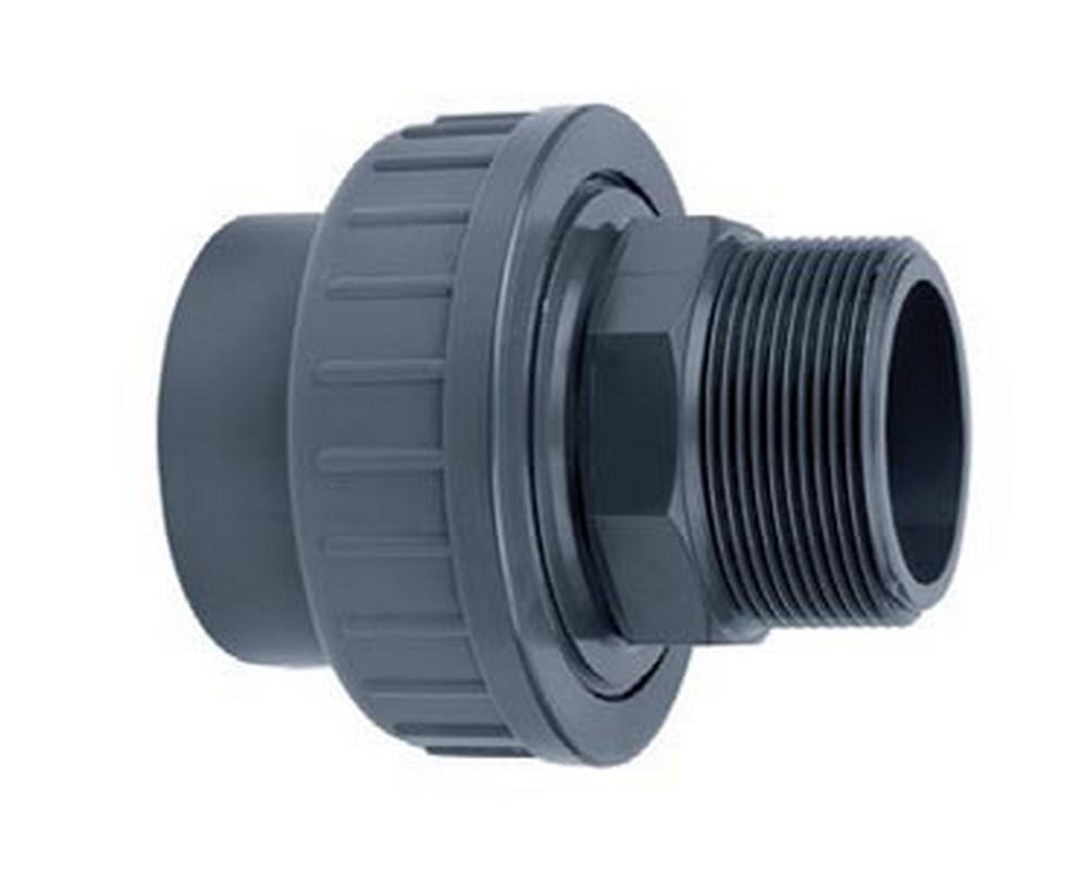 1.5″ Socket Unions for Pressure Pipe Glue to Male Thread