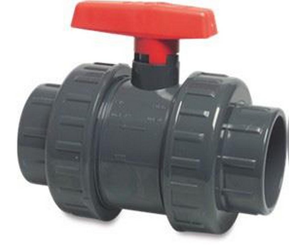 1.5″ Ball Valve for Pressure Pipe Double Union with Red Handle