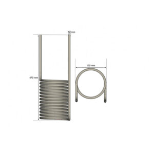 Small Stainless Steel Submersible Heat Exchanger 15kW - Image 2