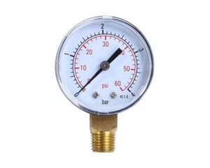 Pressure gauge for EB filters