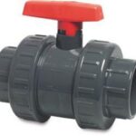 1.5" Ball Valve for Pressure Pipe Double Union with Red Handle