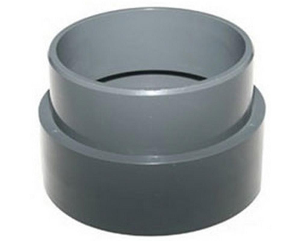 4″ Socket to 110mm plain male converter (for drains)